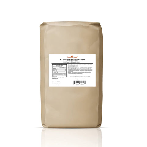 Monk Fruit Classic - All Purpose Erythritol Blend Sweetener | 25 KG/55 LB/Bag (GRANULAR)