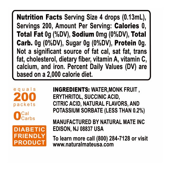 Pure Monk Fruit Liquid Sweetener (0.9 FL OZ)