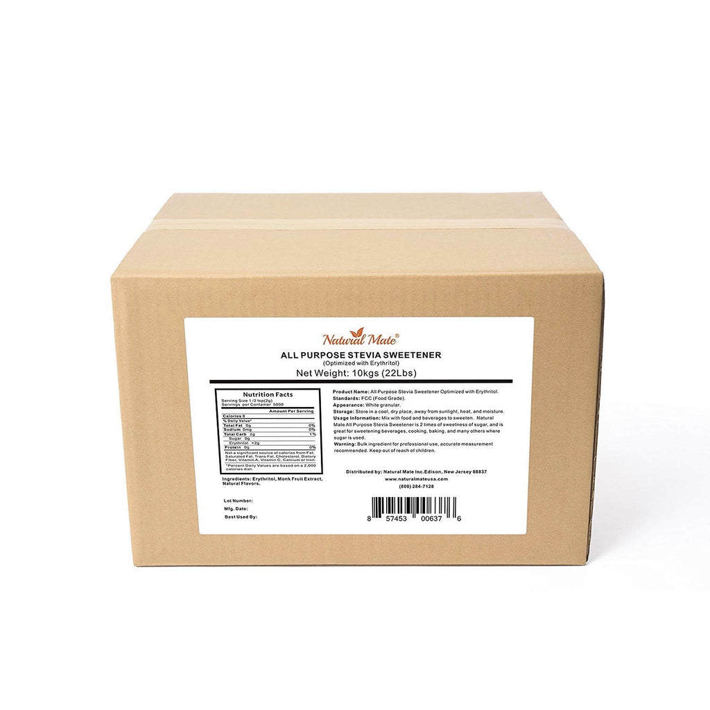Stevia - All Purpose Erythritol Blend Sweetener | 10 KG or 22 LB/Carton (GRANULAR) Stevia - All Purpose Erythritol Blend Sweetener | 10 KG or 22 LB/Carton (GRANULAR)