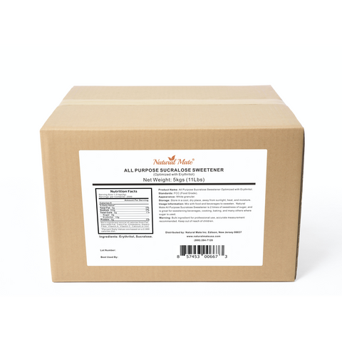 Sucralose - All Purpose Erythritol Blend Sweetener | 5 KG or 11 LB/Carton (GRANULAR)