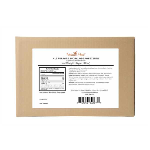 Sucralose - All Purpose Erythritol Blend Sweetener | 5 KG or 11 LB/Carton (GRANULAR)