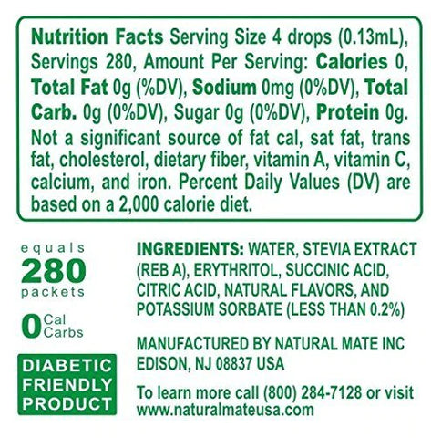 Liquid Stevia & Monk Fruit Sweetener (1.33 FL OZ)